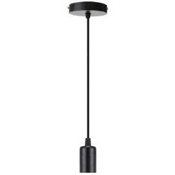 Promo 🛒 STOEX Douille De Lampe E27, Suspension Luminaire Plafond Lampe Accessoires Pendentif Lampe Titulaire Support De Lampe Plafonnier Antique Edison Suspension - Noir 👍