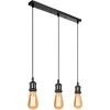 Tout neuf ✨ STOEX Suspension De 3 Douille De Lampe E27 Luminaire , Lustre Plafond Lampe Accessoires Pendentif Support De Barre Lampe Plafonnier Antique Edison,Noir ✔️
