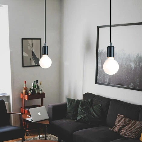 Coupon ⭐ STOEX Suspension Luminaire E27 Douille De Lampe , Lampe De Plafond Holder Accessoires Pendentif Lampe Titulaire Support De Lampe Plafonnier Antique Edison - 1x Noir 🤩 3 Coupon ⭐ STOEX Suspension Luminaire E27 Douille De Lampe , Lampe De Plafond Holder Accessoires Pendentif Lampe Titulaire Support De Lampe Plafonnier Antique Edison - 1x Noir 🤩 – Image 3