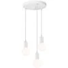 Bon marché ⭐ STOEX Luminaire Suspension Douille De Lampe E27 Avec Support De Disque Rond, Lampe De Plafond Edison Accessoires Pendentif - Blanc 🌟