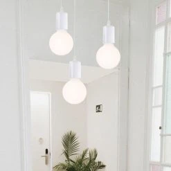 Bon marché ⭐ STOEX Luminaire Suspension Douille De Lampe E27 Avec Support De Disque Rond, Lampe De Plafond Edison Accessoires Pendentif - Blanc 🌟 6 Bon marché ⭐ STOEX Luminaire Suspension Douille De Lampe E27 Avec Support De Disque Rond, Lampe De Plafond Edison Accessoires Pendentif - Blanc 🌟 -Suspension Soldes 23063862 3