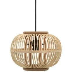 Grosses soldes 🎉 Lampe Suspendue Osier 40 W 30x22 Cm Globe E27 VidaXL 👍