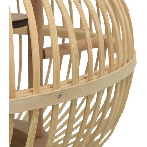 Grosses soldes 🎉 Lampe Suspendue Osier 40 W 30x22 Cm Globe E27 VidaXL 👍 3 Grosses soldes 🎉 Lampe Suspendue Osier 40 W 30x22 Cm Globe E27 VidaXL 👍 – Image 3