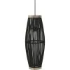 De gros ⭐ Lampe Suspendue Noir Osier 40 W 27x68 Cm Ovale E27 VidaXL 🎉