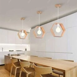 Le moins cher ❤️ STOEX Suspensions Luminaires Créatif Industrielle Bois Plafonnier Moderne Luminaire Lumiere E27 Contemporain Suspensions Plafonniers Luminaire (Forme D'hexagone) ⌛ 6 Le moins cher ❤️ STOEX Suspensions Luminaires Créatif Industrielle Bois Plafonnier Moderne Luminaire Lumiere E27 Contemporain Suspensions Plafonniers Luminaire (Forme D'hexagone) ⌛ -Suspension Soldes 24019508 3