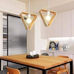 Sortie ✨ STOEX Suspensions Luminaires Créatif Industrielle Bois Plafonnier Moderne Luminaire Lumiere E27 Contemporain Suspensions Plafonniers Luminaire (Forme De Triangle) ✨ 6 Sortie ✨ STOEX Suspensions Luminaires Créatif Industrielle Bois Plafonnier Moderne Luminaire Lumiere E27 Contemporain Suspensions Plafonniers Luminaire (Forme De Triangle) ✨ -Suspension Soldes 24019516 3