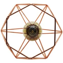 Tout neuf ✔️ STOEX Moderne Lustre Suspension Forme Diamant, Lampe De Plafond Abat-Jour Luminaire Métal Style Industrielle Décor,Or Rose 🔥 -Suspension Soldes 24019558 4