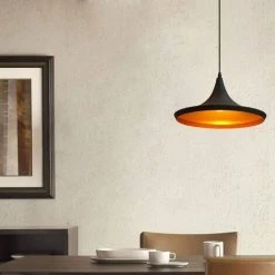 Remise ⭐ STOEX Vintage Lustre Suspension Industrielle Forme Instrument De Musique E27 Noir Or 😀 -Suspension Soldes 24019643 3