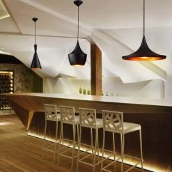 Remise ⭐ STOEX Vintage Lustre Suspension Industrielle Forme Instrument De Musique E27 Noir Or 😀 -Suspension Soldes 24019643 4