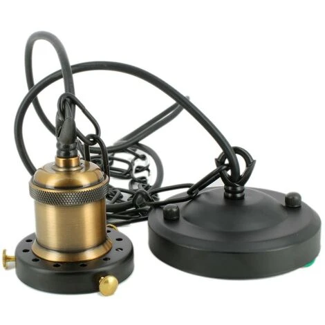 Tout neuf 🎉 ARUM LIGHTING Suspension Intérieur Vintage E27 Cuivre Industriel 😍 4 Tout neuf 🎉 ARUM LIGHTING Suspension Intérieur Vintage E27 Cuivre Industriel 😍 – Image 4