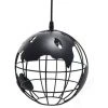 Tout neuf 🎁 STOEX Suspension Vintage Industrielle Globe Lampe De Plafond Luminaire En Boule Métal Diamètre 20cm – Noir 🛒