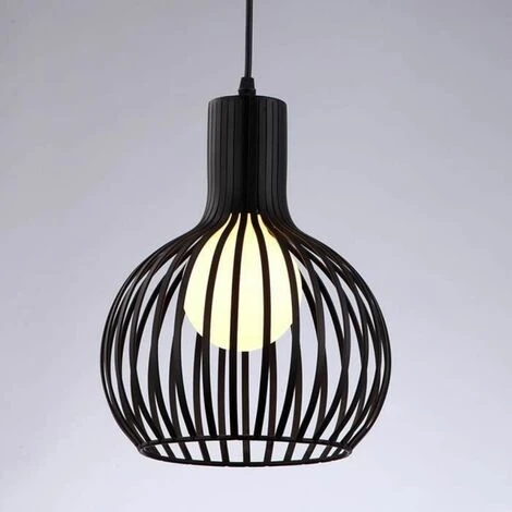 Offres ⌛ STOEX Lustre Suspensions Industrielle Cage Fer Lustre Abat-Jour E27 Noir ⌛ 1 Offres ⌛ STOEX Lustre Suspensions Industrielle Cage Fer Lustre Abat-Jour E27 Noir ⌛