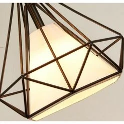 Le moins cher 🧨 STOEX Lustre Suspension Industrielle 25cm , Plafonnier Lampe De Plafond Abat-Jour Cage Diamant Corder Ajustable (Noir) 👍 9 Le moins cher 🧨 STOEX Lustre Suspension Industrielle 25cm , Plafonnier Lampe De Plafond Abat-Jour Cage Diamant Corder Ajustable (Noir) 👍 -Suspension Soldes 24364151 5