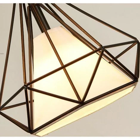 Le moins cher 🧨 STOEX Lustre Suspension Industrielle 25cm , Plafonnier Lampe De Plafond Abat-Jour Cage Diamant Corder Ajustable (Noir) 👍 5 Le moins cher 🧨 STOEX Lustre Suspension Industrielle 25cm , Plafonnier Lampe De Plafond Abat-Jour Cage Diamant Corder Ajustable (Noir) 👍 – Image 5