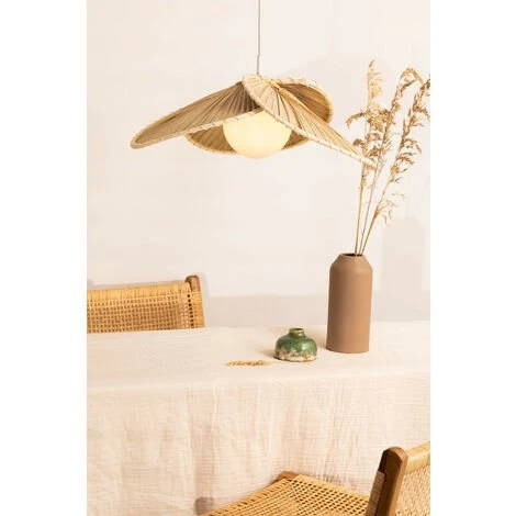 De gros ❤️ Lampe Suspendue En Feuille De Coco (Ø53 Cm) Kilda SKLUM Feuille De Coco - NATUREL 🔔 2 De gros ❤️ Lampe Suspendue En Feuille De Coco (Ø53 Cm) Kilda SKLUM Feuille De Coco - NATUREL 🔔 – Image 2