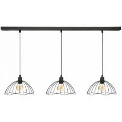 Bon marché ✔️ ATMOSPHERA Suspension X 3 Métal Fil Galt Noir D 24 - Noir 🧨