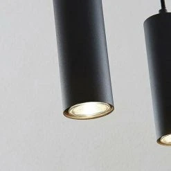 Sortie 👏 Luminaire Suspendu GU10 IP20 30cm NOIR - Noir - SILAMP - Noir ❤️ -Suspension Soldes 25571048 3