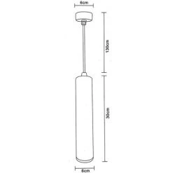 Le moins cher 🌟 Luminaire Suspendu GU10 IP20 30cm Blanc - SILAMP - Blanc ⌛ -Suspension Soldes 25571049 3