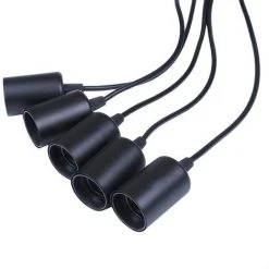 Coupon 🧨 LANGRAY Suspendu Edison 2 Mètres Réglable Plafonnier Araignée Lumière Métal Fil Cage Pendentif éclairage Lustre Moderne Industriel Lumière Lumineuse (Ampoule NON INCLUS) (5 Bras) 🔥 -Suspension Soldes 25899975 3