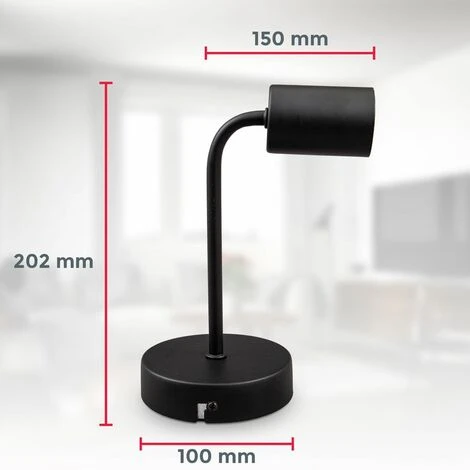 Bon marché ❤️ B.K.LICHT Applique Murale Design Rétro Industriel Métal Noir éclairage Salon & Chambre Lampe De Chevet, Douille E27 😍 5 Bon marché ❤️ B.K.LICHT Applique Murale Design Rétro Industriel Métal Noir éclairage Salon & Chambre Lampe De Chevet, Douille E27 😍 – Image 5