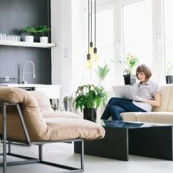 Budget 🧨 B.K.LICHT Suspension Vintage 3 Douilles E27 D’hauteur Différente Noir Mat éclairage Plafond Rétro Design Industrie Ø210 Hauteur 1200mm ❤️ -Suspension Soldes 25966803 5