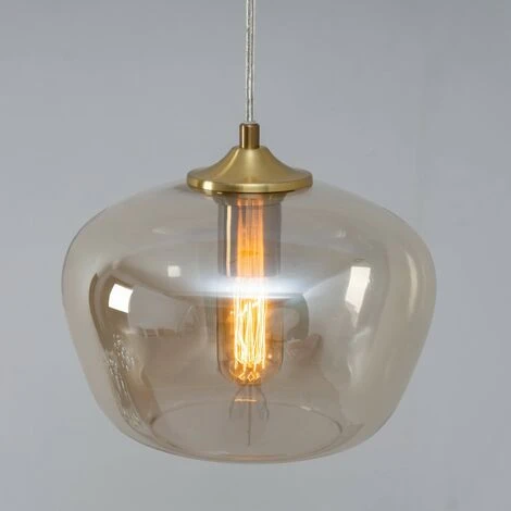 Le moins cher 😀 KOSILUM Suspension Chic En Verre Et Laiton - Irina - Bronze ❤️ 4 Le moins cher 😀 KOSILUM Suspension Chic En Verre Et Laiton - Irina - Bronze ❤️ – Image 4