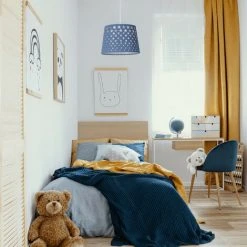 Acheter ⌛ Relaxdays Lampe Chambre D’enfants, Lampe Suspension Motifs étoiles Et Abat Jour Tissu, E27;HD 124x27,5cm, Couleurs ✔️ -Suspension Soldes 26751708 3
