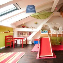 Acheter ⌛ Relaxdays Lampe Chambre D’enfants, Lampe Suspension Motifs étoiles Et Abat Jour Tissu, E27;HD 124x27,5cm, Couleurs ✔️ -Suspension Soldes 26751708 4