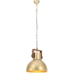 Tout neuf ⭐ VidaXL Lampe Suspendue Industrielle 25 W Laiton Rond 40 Cm E27 - Multicolore ⌛ -Suspension Soldes 26776772 3