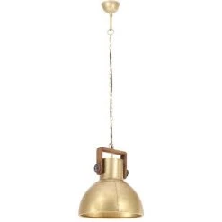 Tout neuf ⭐ VidaXL Lampe Suspendue Industrielle 25 W Laiton Rond 40 Cm E27 - Multicolore ⌛ -Suspension Soldes 26776772 4