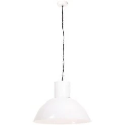 Promo ❤️ Lampe Suspendue 25 W Blanc Rond 48 Cm E27 VidaXL 😀 -Suspension Soldes 26776856 3