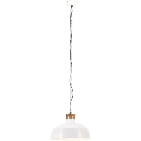 Acheter 🌟 Lampe Suspendue Industrielle 32 Cm Blanc E27 VidaXL 🤩 3 Acheter 🌟 Lampe Suspendue Industrielle 32 Cm Blanc E27 VidaXL 🤩 – Image 3