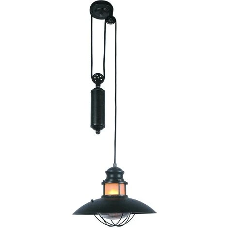 Offres 😉 BARCELONA LED Suspension à Poulie "Coal Pendant" E27 ✔️ 1 Offres 😉 BARCELONA LED Suspension à Poulie "Coal Pendant" E27 ✔️