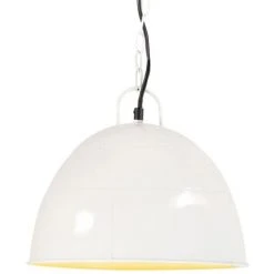 Acheter ✔️ Lampe Suspendue Industrielle Vintage 25 W Blanc Rond 31 Cm E27 VidaXL 😍