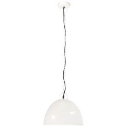 Acheter ✔️ Lampe Suspendue Industrielle Vintage 25 W Blanc Rond 31 Cm E27 VidaXL 😍 -Suspension Soldes 26862047 3