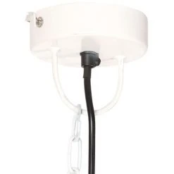 Acheter ✔️ Lampe Suspendue Industrielle Vintage 25 W Blanc Rond 31 Cm E27 VidaXL 😍 -Suspension Soldes 26862047 4