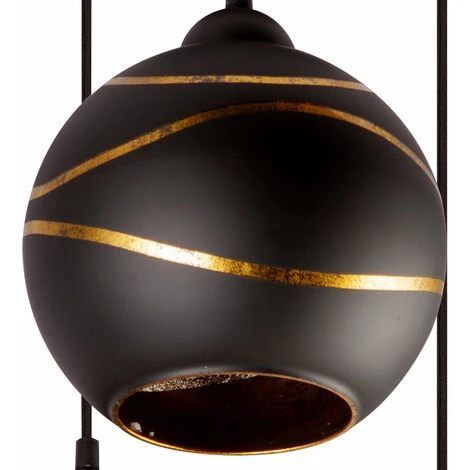 Bon marché ✨ Pendule Lampe Suspendue Salle À Manger Boule De Verre Luminaire Feuille Or Plafonnier Spot Globo 54005-3H 🎉 3 Bon marché ✨ Pendule Lampe Suspendue Salle À Manger Boule De Verre Luminaire Feuille Or Plafonnier Spot Globo 54005-3H 🎉 – Image 3