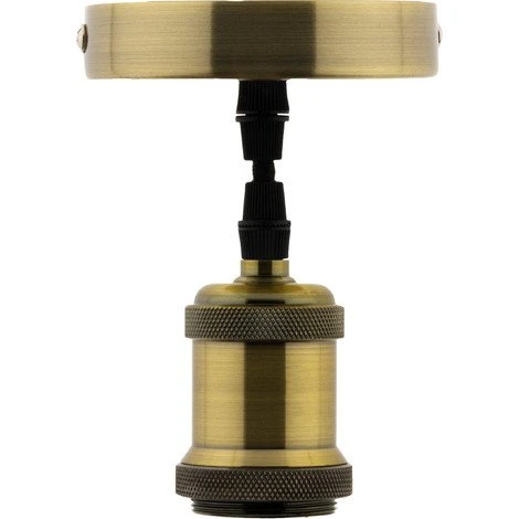 Nouveau 🥰 ELEXITY Kit De Suspension Luminaire Métal Avec Cordon Textile Cuivre 💯 1 Nouveau 🥰 ELEXITY Kit De Suspension Luminaire Métal Avec Cordon Textile Cuivre 💯