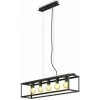 Le moins cher 🛒 B.K.Licht Suspension Cage Avec 5 Douilles E27, Réglable En Hauteur, Lustre Design Industriel Salle à Manger En Métal Noir Mat, éclairage Salon Cuisine Rétro 💯