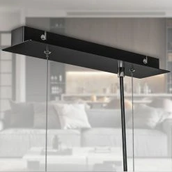 Le moins cher 🛒 B.K.Licht Suspension Cage Avec 5 Douilles E27, Réglable En Hauteur, Lustre Design Industriel Salle à Manger En Métal Noir Mat, éclairage Salon Cuisine Rétro 💯 -Suspension Soldes 27245526 5