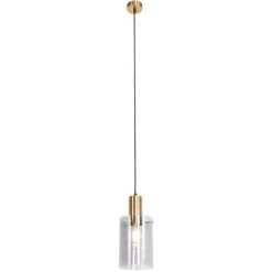 Offres ⭐ QAZQA Vidra - Suspension Moderne - 1 Lumière - Ø 140 Mm - Doré/Laiton - Moderne - Éclairage Intérieur - Salon I Chambre I Cuisine I Salle à Manger - Doré/Laiton 🥰 -Suspension Soldes 27363592 3
