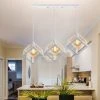 Nouveau ✔️ WOTTES 3 Luminaires Lustre Suspension Cage Plafonnier Industriel Moderne E27 Pour Chambre Salon Restaurant - Blanc - Blanc 😉
