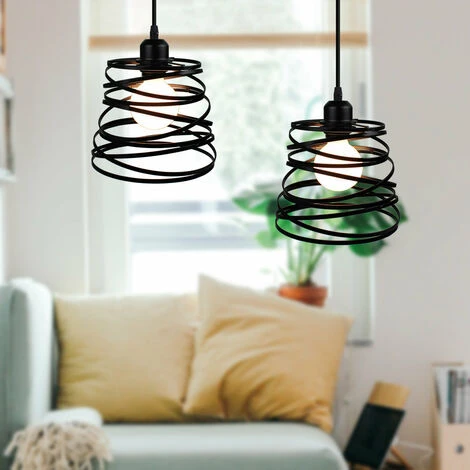 Les meilleures critiques de 🥰 WOTTES 2 Pack Lustre Suspension Créatif Industriel Plafonnier Abat-jour Métal E27 Pour Salon Cuisine Chambre Bar Noir - 20cm - Noir ✔️ 2 Les meilleures critiques de 🥰 WOTTES 2 Pack Lustre Suspension Créatif Industriel Plafonnier Abat-jour Métal E27 Pour Salon Cuisine Chambre Bar Noir - 20cm - Noir ✔️ – Image 2