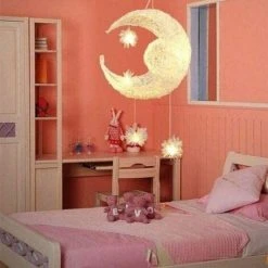 Remise ❤️ IDEGU Lustre Suspension Industrielle Lune Étoiles LED Plafonnier Luminaire Aluminium Chambre Enfants (Blanc Chaud) 😍 9 Remise ❤️ IDEGU Lustre Suspension Industrielle Lune Étoiles LED Plafonnier Luminaire Aluminium Chambre Enfants (Blanc Chaud) 😍 -Suspension Soldes 28258327 5