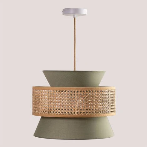 Meilleure affaire 👍 Lampe Suspendue En Rotin Yereh SKLUM Polyester - Rotin - Vert Kaki 🥰 1 Meilleure affaire 👍 Lampe Suspendue En Rotin Yereh SKLUM Polyester - Rotin - Vert Kaki 🥰