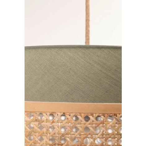 Meilleure affaire 👍 Lampe Suspendue En Rotin Yereh SKLUM Polyester - Rotin - Vert Kaki 🥰 5 Meilleure affaire 👍 Lampe Suspendue En Rotin Yereh SKLUM Polyester - Rotin - Vert Kaki 🥰 – Image 5