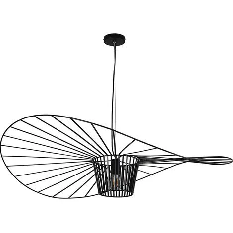 Tout neuf ❤️ PRIVATEFLOOR Lampe à Suspension Verticale 100cm - Métal Noir - Métal - Noir 😀 1 Tout neuf ❤️ PRIVATEFLOOR Lampe à Suspension Verticale 100cm - Métal Noir - Métal - Noir 😀