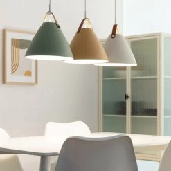 Tout neuf ⌛ EFECTOLED Suspension Métal Et Cuir Strom Multicolor - Multicolor 🌟 -Suspension Soldes 28721164 3