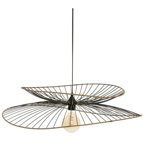 Promo ✔️ Suspension Métal Et Rotin Alara D69 Atmosphera - Noir - Noir 😀 1 Promo ✔️ Suspension Métal Et Rotin Alara D69 Atmosphera - Noir - Noir 😀