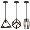 Meilleur prix ✨ STOEX Lot De 3 Suspension Industriel Lustre Abat-jour Métal Fer Pour Cuisine Salle à Manger Bar ⭐